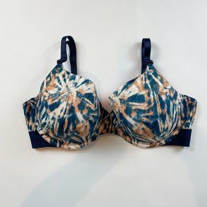 NWOT Victoria's Secret PINK Bra 36DD Wear Everywhere T-Shirt Tie Dye B1168